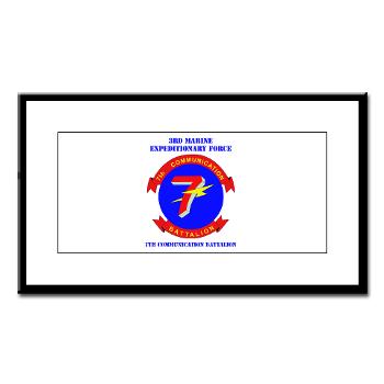 7CB - M01 - 02 - 7th Communication Battalion with Text - Small Framed Print - Click Image to Close